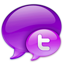Small Twitter Logo in Pink icon